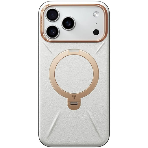 TORRAS Ostand Q3 VegSkin Series For iPhone 17 Pro Max Case Compatible with MagSafe Kickstand Phone Cover - Grey - 2