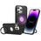 For iPhone 14 Pro Case Magnetic Kickstand PU Leather Coated PC + TPU Phone Cover - Black - 1