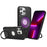 For iPhone 13 Pro Case Magnetic Kickstand PU Leather Coated PC + TPU Phone Cover - Black - 1