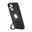 For iPhone 15 Pro Case Magnetic Kickstand PU Leather Coated PC + TPU Phone Cover - Black - 4