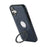 For iPhone 16 Case Magnetic Kickstand PU Leather Coated PC + TPU Phone Cover - Blue - 5