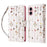 For iPhone 17 Case RFID Blocking Flower Leather Phone Cover with Wrist Strap - Small Flower - 1