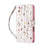 For iPhone 17 Case RFID Blocking Flower Leather Phone Cover with Wrist Strap - Small Flower - 5