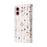 For iPhone 17 Case RFID Blocking Flower Leather Phone Cover with Wrist Strap - Small Flower - 6