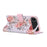For iPhone Air Case RFID Blocking Flower Leather Phone Cover with Wrist Strap - Rose Flower - 4