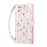 For iPhone 18 Pro Max / 17 Pro Max Case RFID Blocking Flower Leather Phone Cover with Wrist Strap - Small Flower - 5