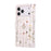For iPhone 18 Pro Max / 17 Pro Max Case RFID Blocking Flower Leather Phone Cover with Wrist Strap - Small Flower - 6