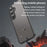For Samsung Galaxy S25 FE Case Drop Proof Airbags Frosted Translucent PC + TPU Phone Back Cover - Black - 5