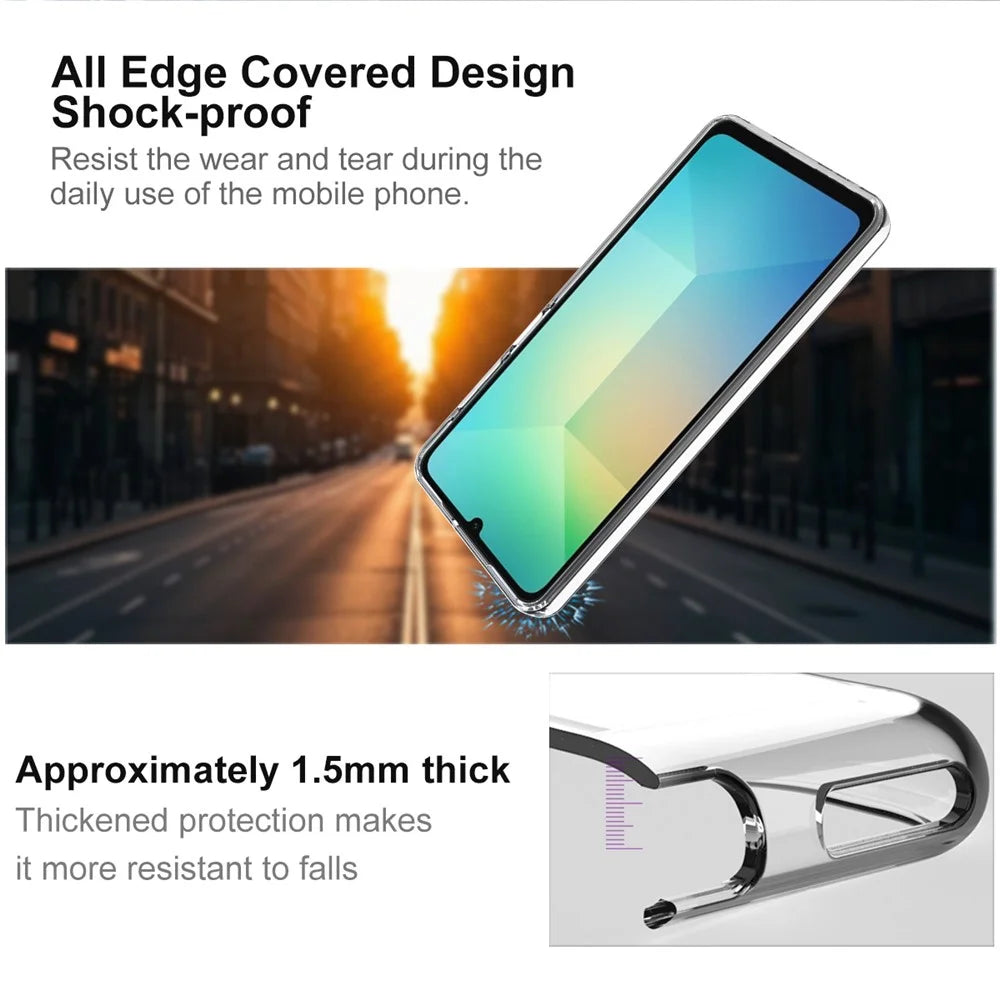 IMAK UX-10 Series For Samsung Galaxy A07 4G Clear Phone Case Soft TPU Mobile Back Cover - 4