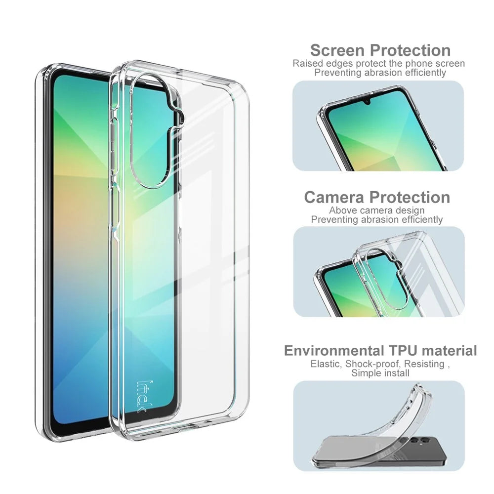 IMAK UX-10 Series For Samsung Galaxy A17 5G / A17 4G Clear Phone Case Soft TPU Mobile Back Cover - 5