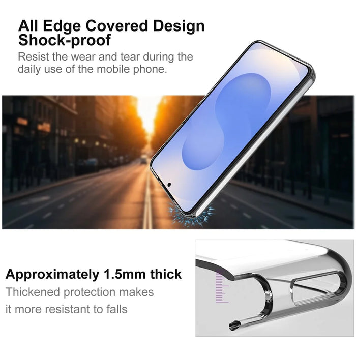 IMAK UX-10 Series For Samsung Galaxy S25 Clear Phone Case Soft TPU Mobile Back Cover - 4