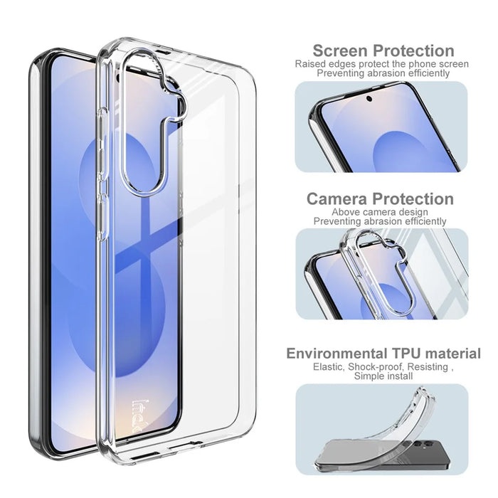 IMAK UX-10 Series For Samsung Galaxy S25 Clear Phone Case Soft TPU Mobile Back Cover - 5
