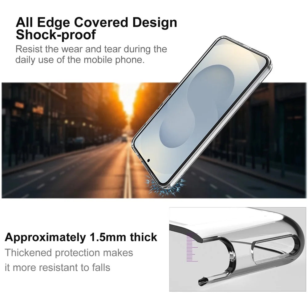 IMAK UX-10 Series For Samsung Galaxy S25+ Clear Phone Case Soft TPU Mobile Back Cover - 4