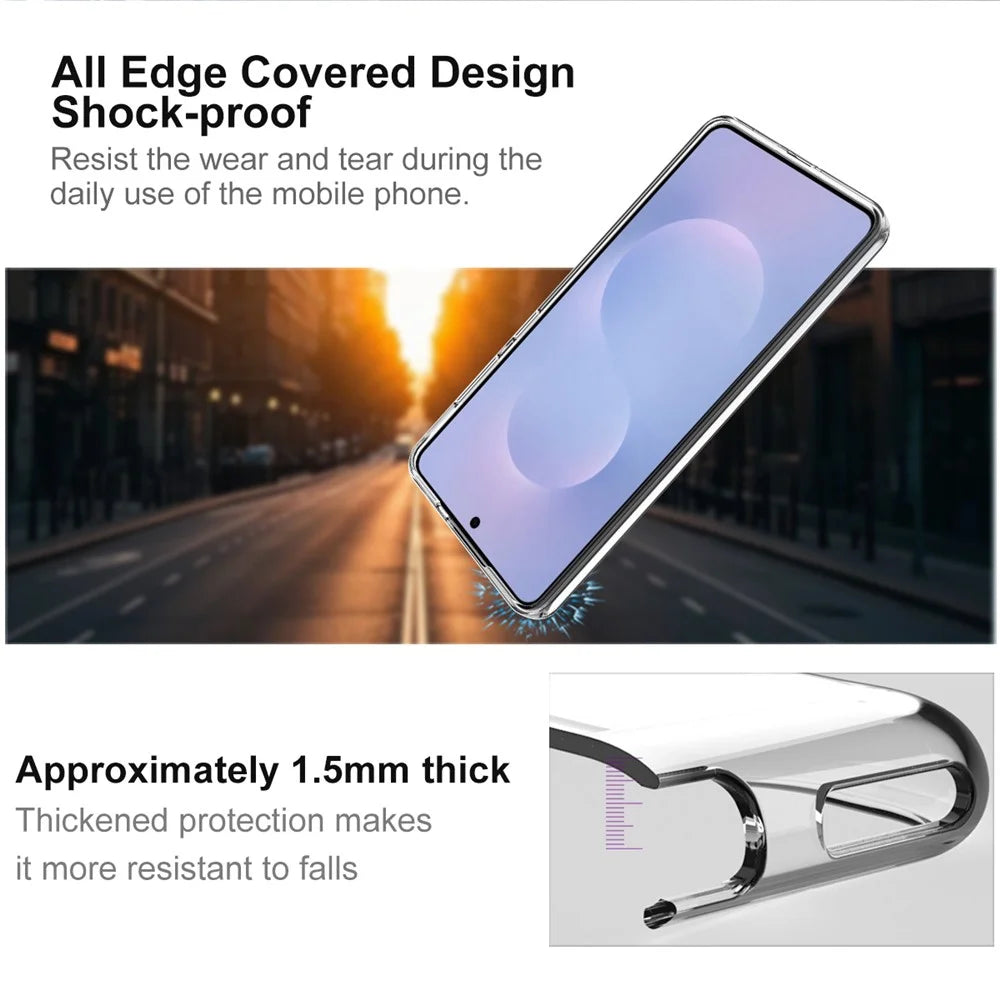 IMAK UX-10 Series For Samsung Galaxy S25 Edge Clear Phone Case Soft TPU Mobile Back Cover - 4
