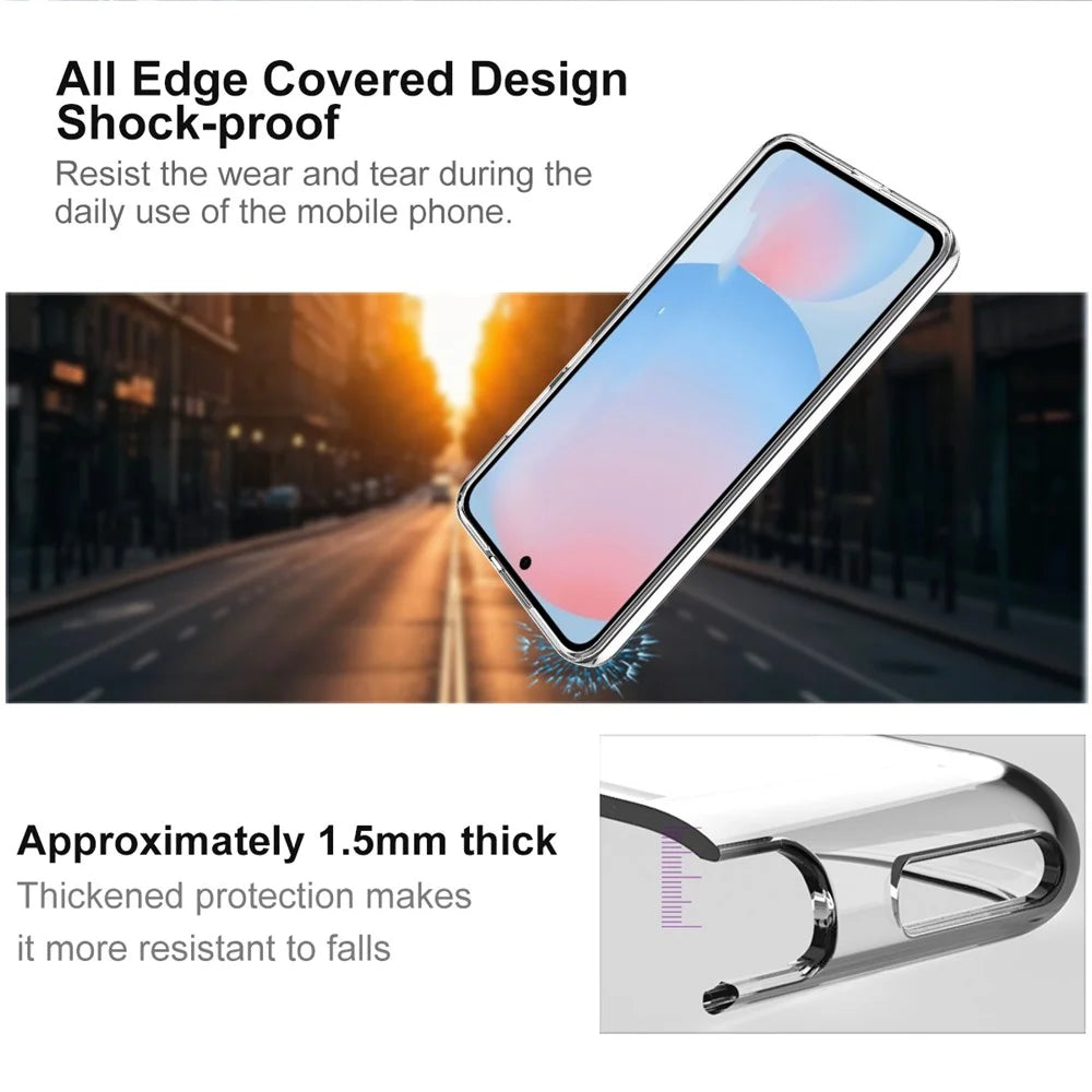 IMAK UX-10 Series For Samsung Galaxy S25 FE Clear Phone Case Soft TPU Mobile Back Cover - 4
