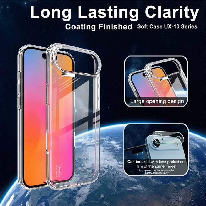 IMAK UX-10 Series For iPhone Air Clear Phone Case Soft TPU Mobile Back Cover - 3
