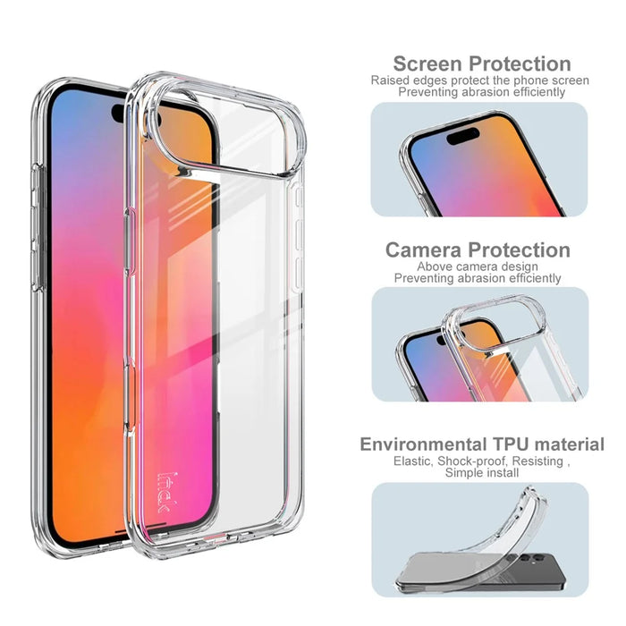 IMAK UX-10 Series For iPhone Air Clear Phone Case Soft TPU Mobile Back Cover - 5