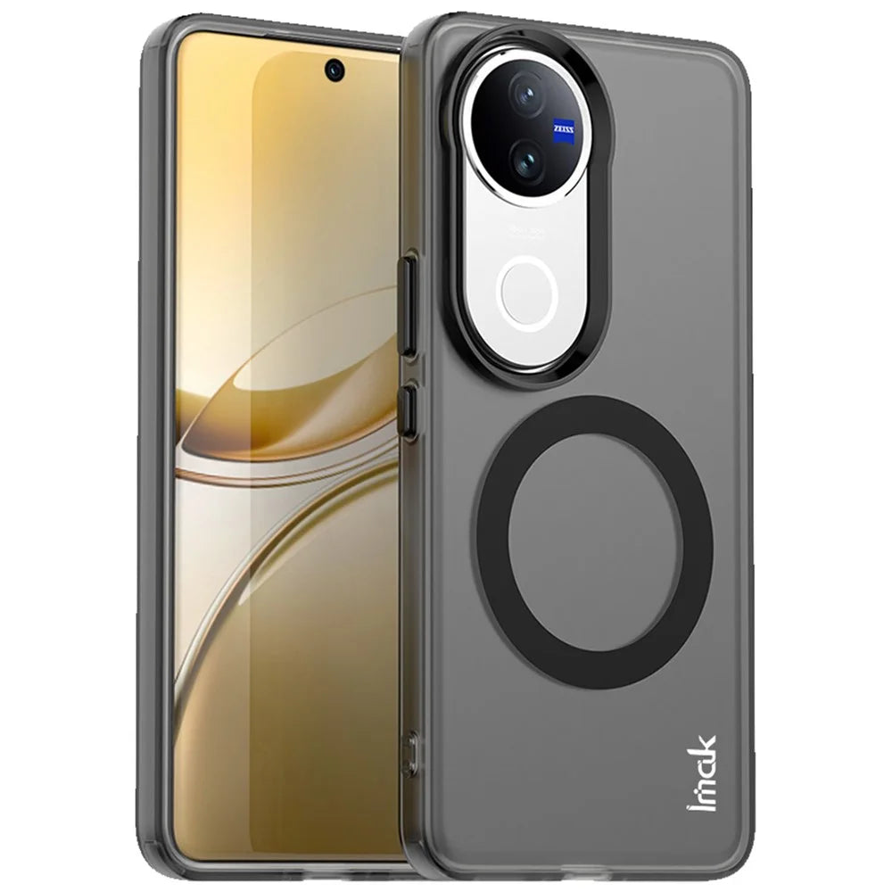 IMAK For vivo V50 5G / V50e 5G Magnetic Case PC + TPU Protective Phone Back Cover - Black - 1