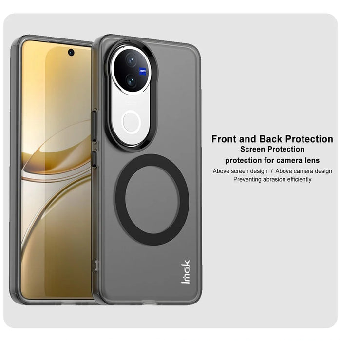 IMAK For vivo V50 5G / V50e 5G Magnetic Case PC + TPU Protective Phone Back Cover - Black - 7