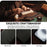 LC.IMEEKE For iPhone 17 Case Calf Texture PU Leather Stand Wallet Phone Cover - Black - 6
