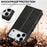 LC.IMEEKE For iPhone 18 Pro / 17 Pro Case Calf Texture PU Leather Stand Wallet Phone Cover - Black - 5