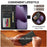 LC.IMEEKE For iPhone 18 Pro / 17 Pro Case Calf Texture PU Leather Stand Wallet Phone Cover - Black - 7