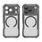 For iPhone 17 Pro Case Compatible with MagSafe Hybrid Phone Cover Carbon Fiber - Black - 2