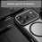For iPhone 17 Pro Case Compatible with MagSafe Hybrid Phone Cover Carbon Fiber - Black - 5