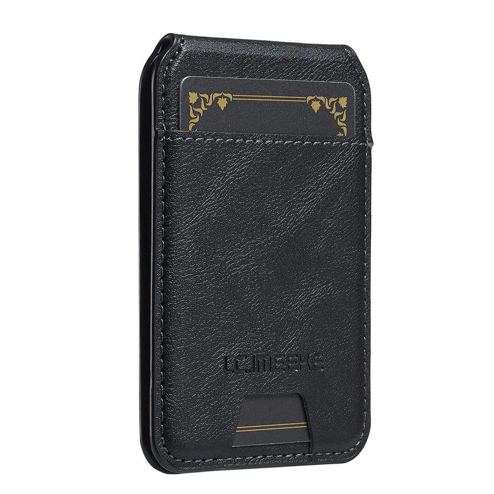 LC.IMEEKE L3 For iPhone Air Magnetic Case Detachable Card Holder Leather TPU Mobile Cover - Black - 7