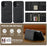 LC.IMEEKE L5 For iPhone 17 Magnetic Phone Case Leather Back Cover with Detachable Card Holder - Black - 6