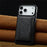 LC.IMEEKE L5 For iPhone 18 Pro Max / 17 Pro Max Magnetic Phone Case Leather Back Cover with Detachable Card Holder - Black - 5