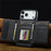 LC.IMEEKE L5 For iPhone 18 Pro Max / 17 Pro Max Magnetic Phone Case Leather Back Cover with Detachable Card Holder - Black - 6