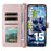 For Oukitel C1 / C1 Pro Case with Shoulder / Wrist Strap Leather Phone Cover Stand Wallet - Pink - 3