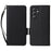 For Oukitel C1 / C1 Pro Case with Wrist Strap Litchi Texture PU Leather Wallet Phone Cover - Black - 1