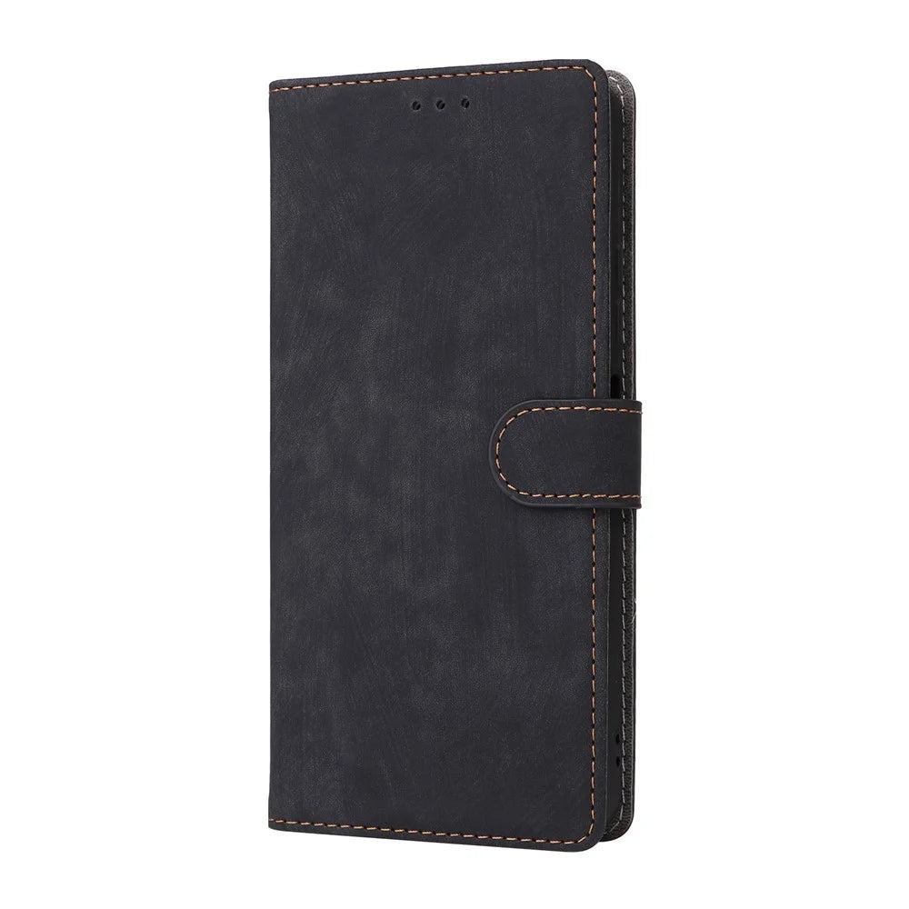 For Oukitel C65 / C65 Pro Case Wallet RFID Blocking PU Leather Phone Cover Stand with Strap - Black - 7