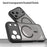 For iPhone 17 Pro Max Case Compatible with MagSafe Anti Drop PC + TPU Phone Cover - Black - 4