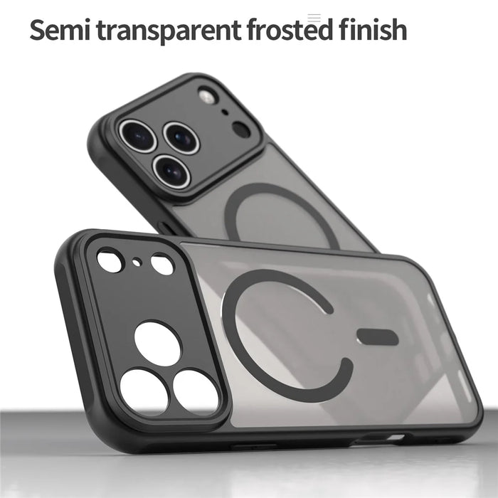 For iPhone 17 Pro Max Case Compatible with MagSafe Anti Drop PC + TPU Phone Cover - Black - 4