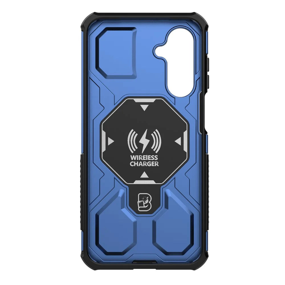 For Samsung Galaxy M36 5G Magnetic Case Rotating Metal Kickstand Shockproof PC + TPU Phone Back Cover - Black - 6