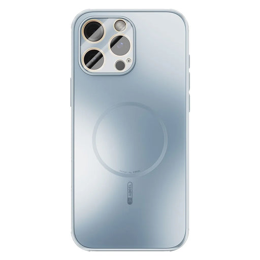 ABEEL For iPhone 16 Pro Case Compatible with MagSafe TPU PC Cooling Matte Phone Back Cover with Lens Film - Baby Blue - 1