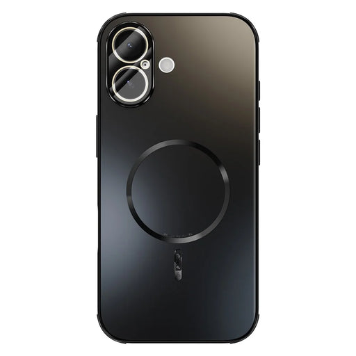 ABEEL For iPhone 17 Case Compatible with MagSafe TPU PC Cooling Matte Phone Back Cover with Lens Film - Black - 1