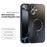 ABEEL For iPhone 17 Case Compatible with MagSafe TPU PC Cooling Matte Phone Back Cover with Lens Film - Black - 2