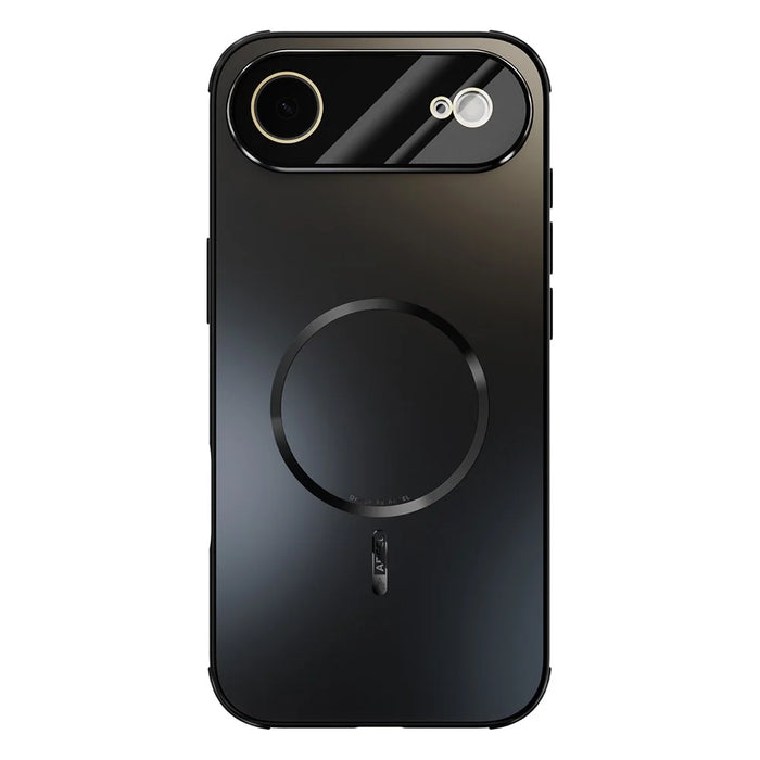 ABEEL For iPhone Air Case Compatible with MagSafe TPU PC Cooling Matte Phone Back Cover with Lens Film - Black - 1
