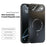 ABEEL For iPhone Air Case Compatible with MagSafe TPU PC Cooling Matte Phone Back Cover with Lens Film - Black - 2