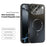 ABEEL For iPhone 17 Pro Max Case Compatible with MagSafe TPU PC Cooling Matte Phone Back Cover with Lens Film - Black - 2