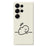 For Samsung Galaxy S25 Ultra Case Stick Figure Pattern Printing Straight Edge TPU Phone Back Cover - Beige - 1
