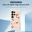 For Samsung Galaxy S25 Ultra Case Big Bow Cherry Pattern Printing Straight Edge TPU Phone Back Cover - Beige - 3