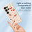 For Samsung Galaxy S25 Ultra Case Big Bow Cherry Pattern Printing Straight Edge TPU Phone Back Cover - Beige - 4