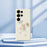 For Samsung Galaxy S25 Ultra Case Sketch Leaves Pattern Printing Straight Edge TPU Phone Back Cover - Beige - 7