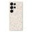 For Samsung Galaxy S25 Ultra Case Small Flower Pattern Printing Straight Edge TPU Phone Back Cover - Beige - 1
