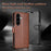 AZNS For Samsung Galaxy S25 FE Case Anti-Scratch PU Leather Stand Wallet Phone Cover - Brown - 6